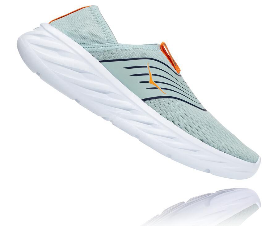 Hoka One One Ora Recovery Sandaler Dam - Blå/Vita - DHKCJ-1503